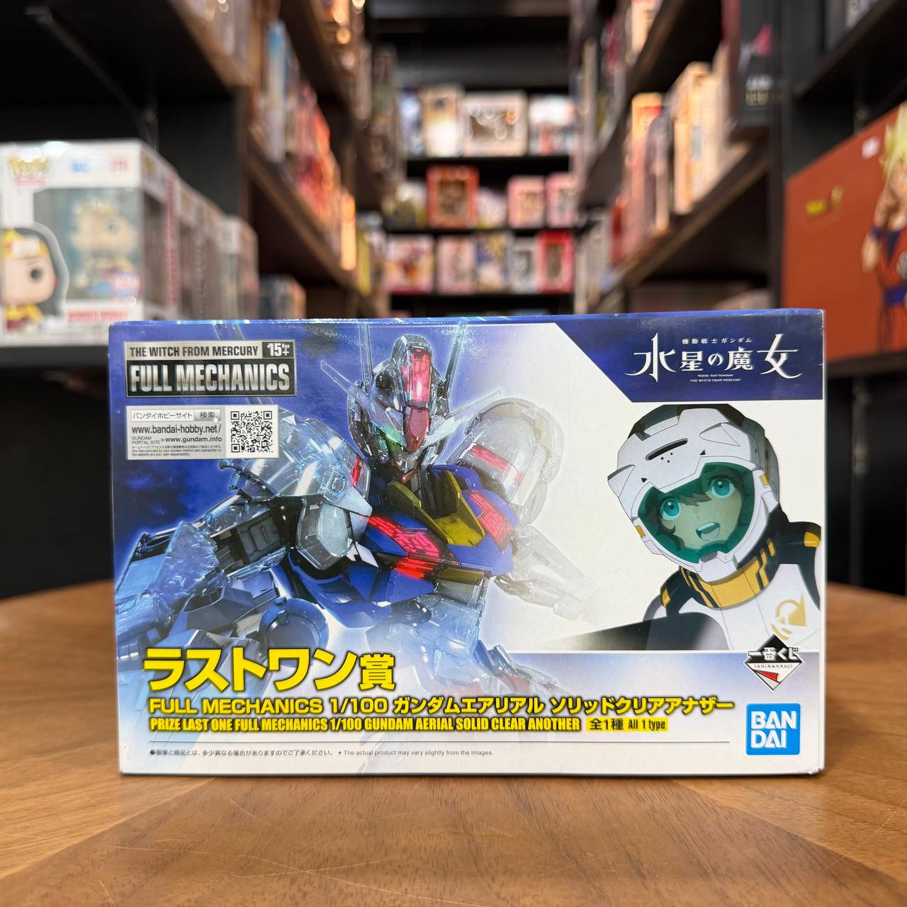 BANDAI SPIRITS 1 100 Full Mechanics Gundam Aerial Solid Clear Another Ichiban Ku